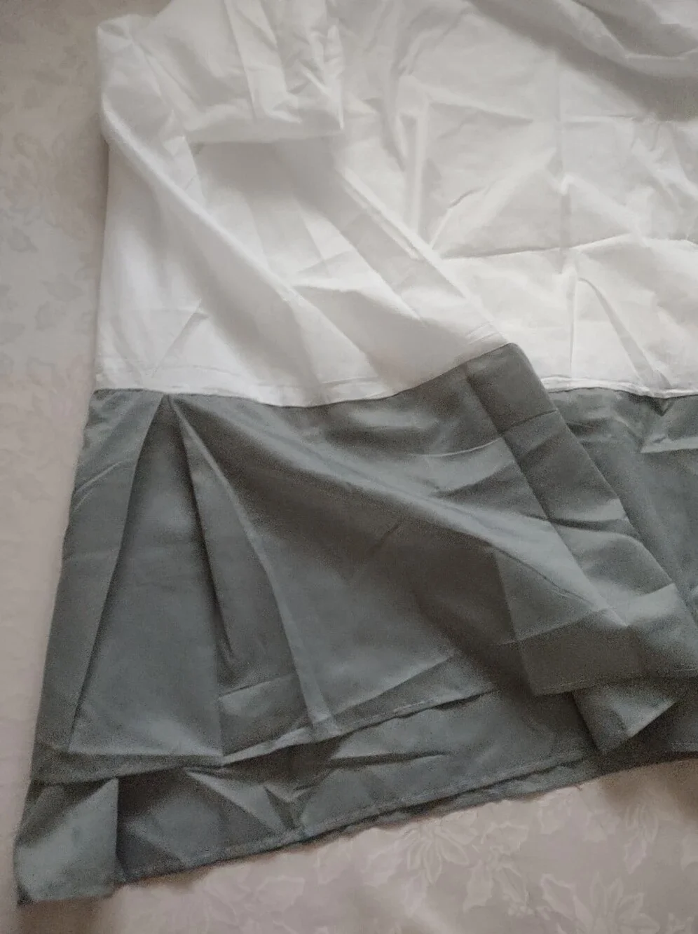 Green Teal Bed Skirt